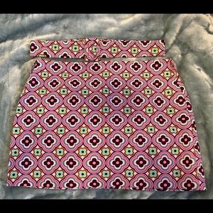 Multi colored mini skirt